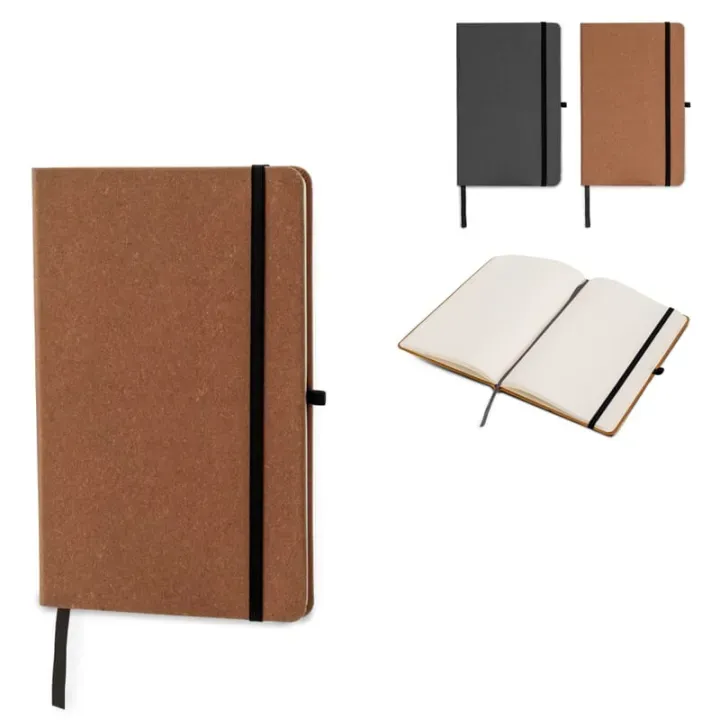 Recycled leather A5 hardcover - LT92522 (gadzety reklamowe)